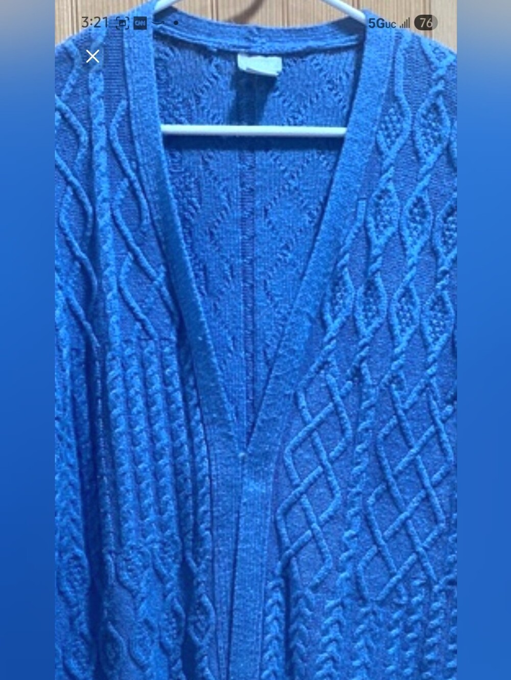 CHICO'S open front SWEATER cable knit VERY NICE CONDITION